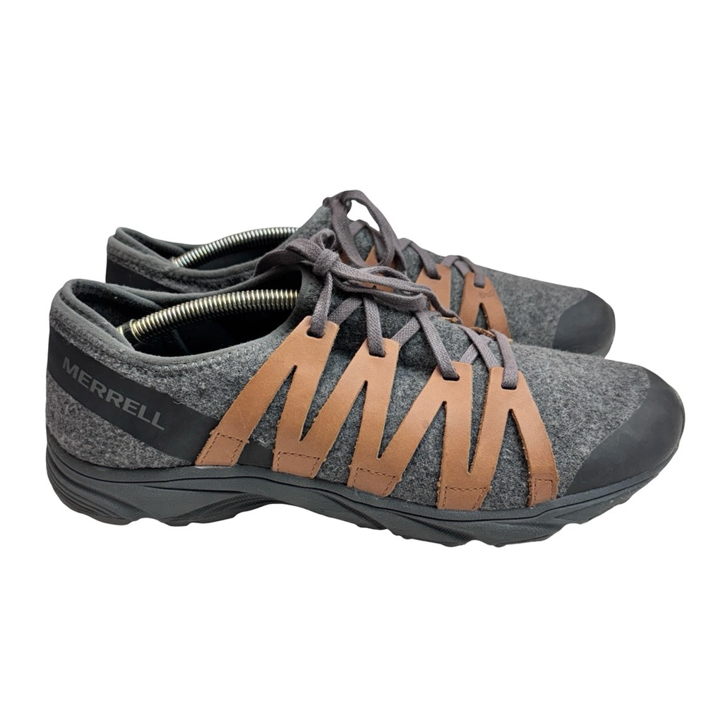 Merrell Women’s Riveter Gray and Tan Sneakers Sz 8.5